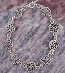 Medieval Celtic Bracelet. The beautiful and delicately woven knot-work created by the Medieval age Celts has been duplicated to create this very exquisite sterling silver bracelet. 7