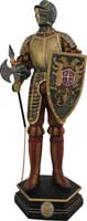 Large Golden Knight Figurine
