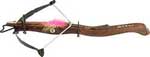 Stylish yet effective this is the perfect medieval European crossbow for a fearless maiden! Whether it be for its beauty or history you will want this medieval styled maidens crossbow for your collection. Each is built in Italy with functioning parts but is intended for decoration. Each comes complete with its own feathered arrow. 21-1/2