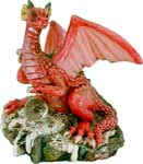 Magical Little Red Dragon Figurine
