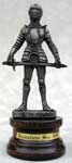 Pewter Miniature Cavalry Knight Figurine with Sword