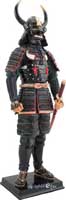 Samurai figure Yamamoto Kansuke. Most trusted of Takeda Shingen's Twenty-Four Generals for his brilliant battle plans. Attired in Early Azuchi-Momoyama Period Armour.