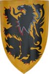 Budget Lion Shield - Hand Painted