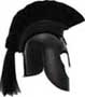 Black Plumed Trojan Helm