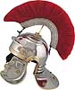 Roman Helmet Red Plume