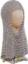 Chain Mail Coif - Riveted Aluminum