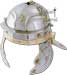 Our life size imperial gallic legionnaires Roman helmet is hand-crafted of 18 gage steel with brass accents and is fully wearable.