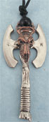 Double-Headed Dragon Axe Pendant