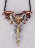 Our King dragon pendant comes with cord. This dragon pendant is perfect for all medieval and dragon lore enthusiasts.