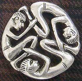 Power of Three Celtic Brooch