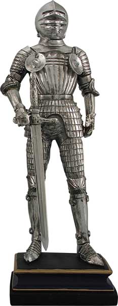 Shining Knight with Sword Resin Figurine