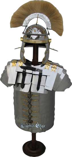 Wearable Blond Plume Roman Centurion Armor