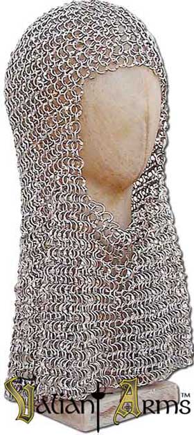 Chain Mail Coif - Riveted Aluminum