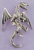 Our sterling silver dragon pendant is a perfect companion to any dragon lover. The dragon pendant is 1-3/8 