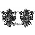 Pewter Coat of Arms Sword Hangers - Pewter Finish