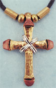Our medieval holy cross pendant comes with goldtone finish and is 1 and 1/2 inches high. Perfect addition to any medieval, knight or crusader outfit.
