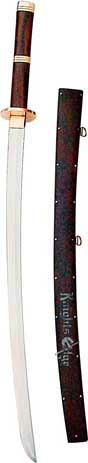 Our Japanese soul of samurai katana sword comes with 27 inches blade and sword's overall length is 37 inches. The katana sword comes with sheath.