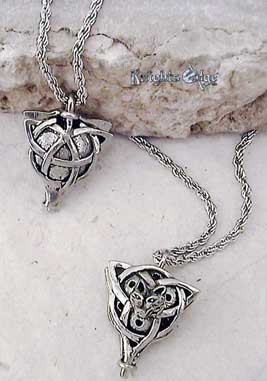 Celtic Wolf Perfume Locket