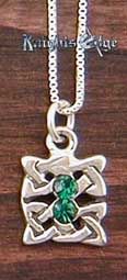 Celtic Knot pendant is the original traditional symbol of Celtic art. 5/8" wide. The Celtic pendant is made of Sterling silver.