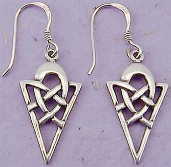 Sterling Silver ''Forever'' Celtic Knot Earrings