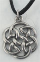 Our Celtic Knot Pendant comes with black cord. The pendant is 1-3/4" in height. Perfect for Celtic jewelry collectors.